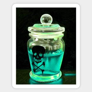 Poison in a potion bottle deadly Sticker